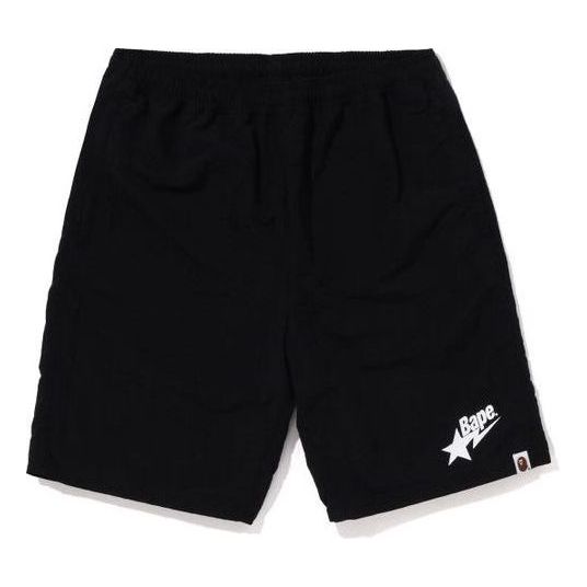 A Bathing Ape BAPE STA Logo Beach Shorts 'Black' 1J30-153-024-BLK