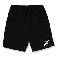 A Bathing Ape BAPE STA Logo Beach Shorts 'Black' 1J30-153-024-BLK