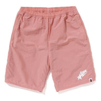 A Bathing Ape BAPE STA Logo Beach Shorts 'Pink' 1J30-153-024-PNK