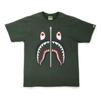 A Bathing Ape Shark T-Shirt 'OlivedRab' 1H80-110-003-OLVRAB