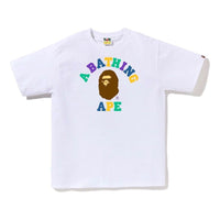 A Bathing Ape Colors College T-Shirt 'White' 1J30-110-016-WHT