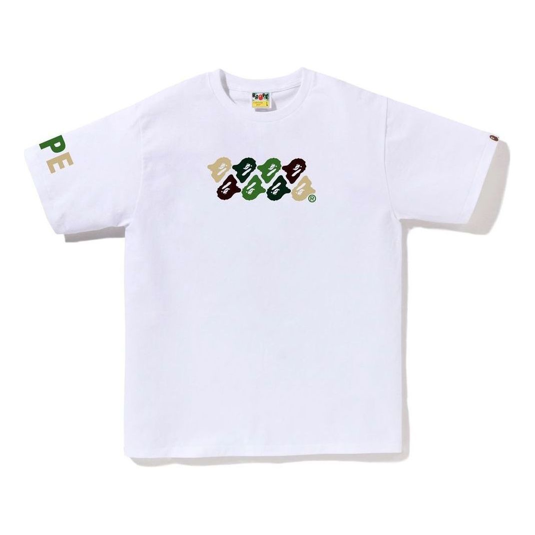 A Bathing Ape ABC Camo T-Shirt 'White Green' 1J30-110-045-WHXGR