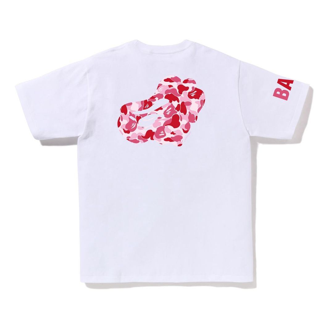 A Bathing Ape ABC Camo T-Shirt 'White Pink' 1J30-110-045-WHXPK