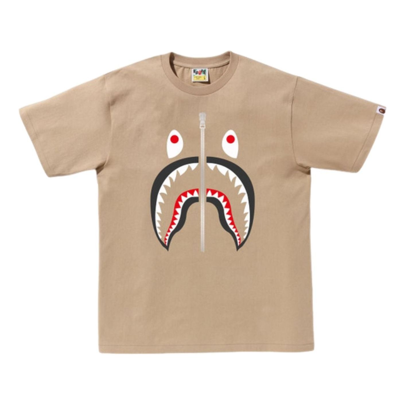 A Bathing Ape Shark T-shirt 'Beige' 1K30-110-003-BGE
