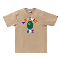A Bathing Ape Colors College T-shirt 'Beige' 1K30-110-014-BGE
