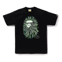 A Bathing Ape Ape Head Firework T-Shirt 'Black Green' 1K72-110-011-BLKGRN