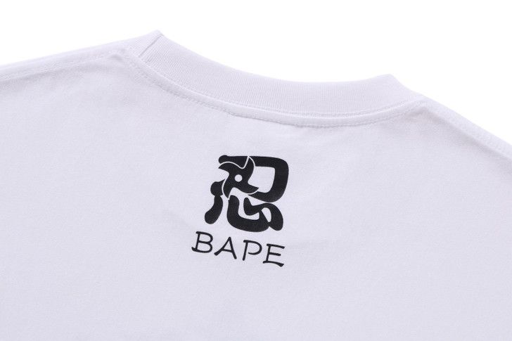 A Bathing Ape Ninja College T-Shirt 'White' 1K72-110-132-WHT
