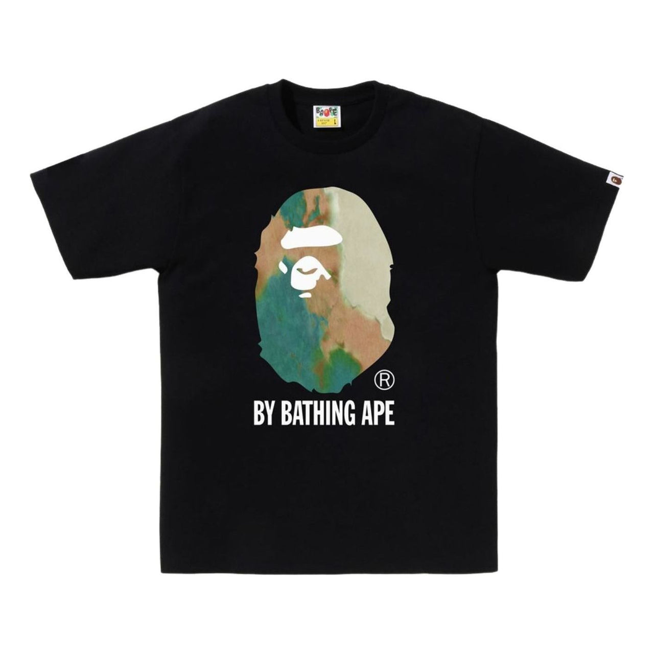 A Bathing Ape Tie Dye T-Shirt 'Black Beige' 1K80-110-033-BLKBGE
