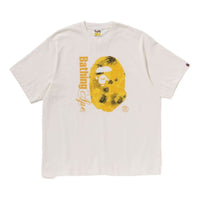 A Bathing Ape Floral Solid Camo Ape Head Relaxed Fit T-Shirt 'Ivory' 1K80-110-315-IVY