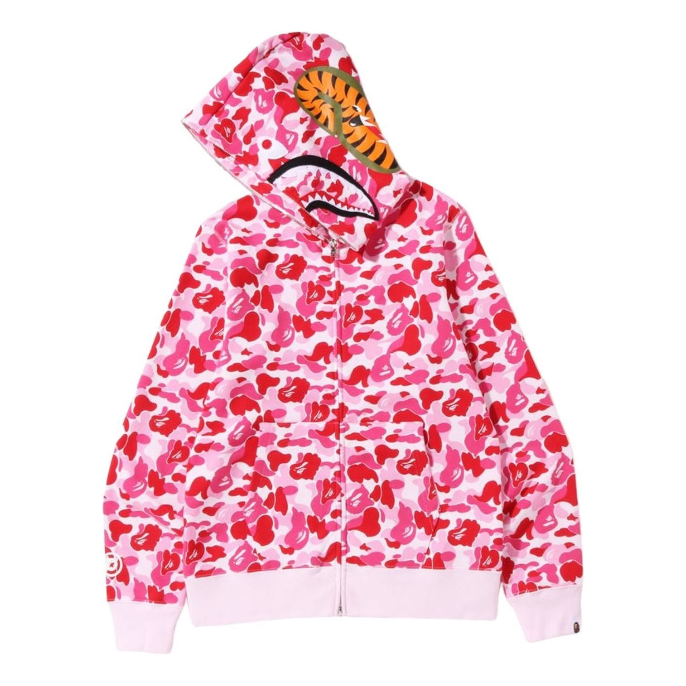 A Bathing Ape ABC Camo Shark Full Zip Hoodie 'Pink' 1J30-115-007-PNK