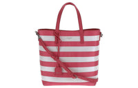 SAINT LAURENT Leather Handbag Regular Women's Pink/White