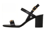 CELINE Triomphe Chunky Heel High Heels Women's Black