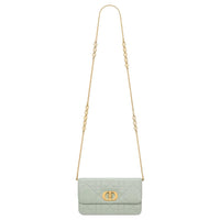 DIOR Sheepskin Shoulder Bag Women's Bright Green