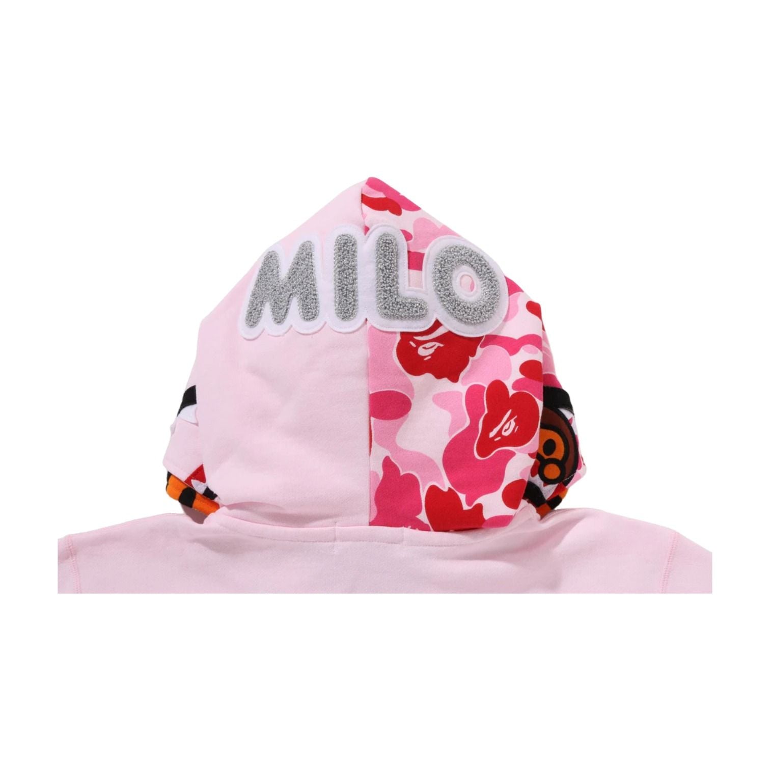 A Bathing Ape Milo Shark Full Zip Double Hoodie 'Pink' 2L80-215-013-PNK