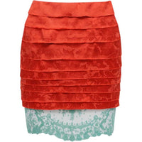SAINT LAURENT Casual Short Skirts Women's Orange