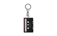 SAINT LAURENT Plexiglass Keychain Bag Accessory Unisex Black/Oxidized Nickel
