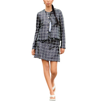 CHANEL Jackets Coats Women's Black White
