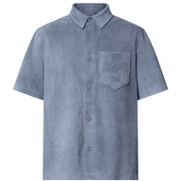 LOUIS VUITTON Short-Sleeved Suede Overshirt