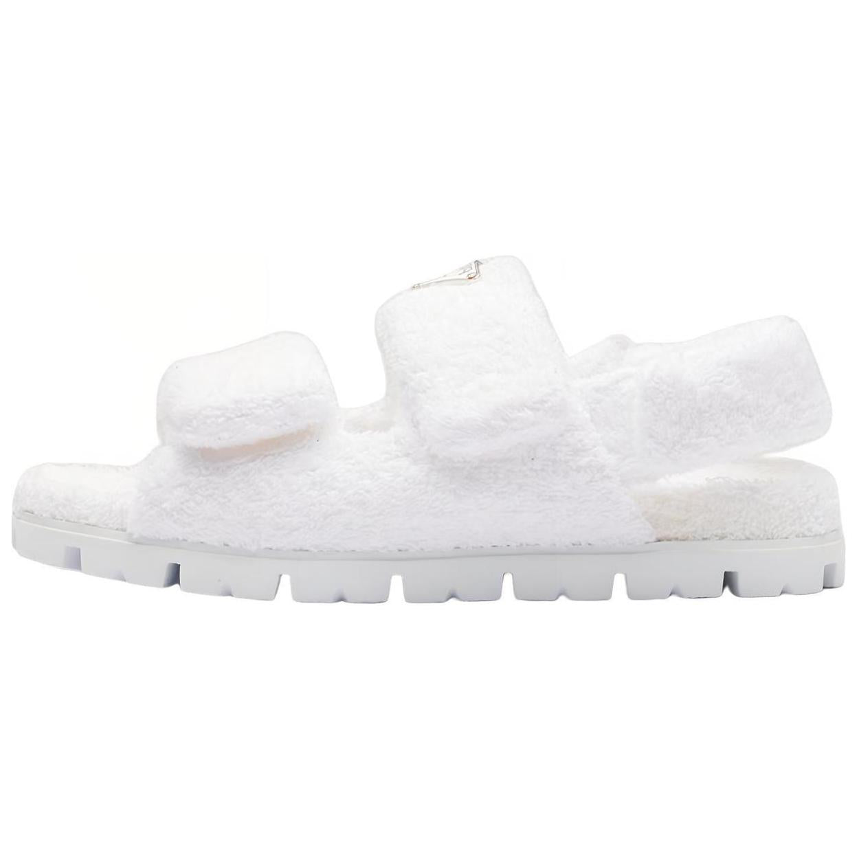 PRADA Beach Sandals Women's Ecru
