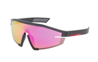 PRADA Eyewear Linea Rossa Impavid Shield frame Sunglasses