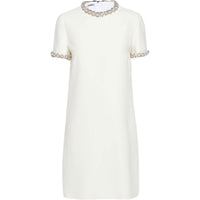 MIU MIU Short-Sleeved Dresses Women's White
