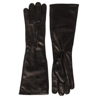 MIU MIU Nappa Leather Gloves Women's Black