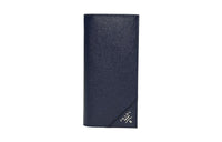 PRADA Leather Wallet Regular Men's Blue