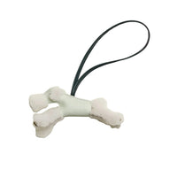 HERMES Milu Wool Keychains Unisex White