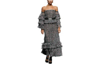 CHANEL 23 Spring And Summer Long-Sleeved Dresses Women's Multicolor