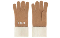 LOUIS VUITTON HEADLINE Knit Gloves Women's Brown