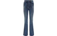 SAINT LAURENT SS22 Denim Trousers Women's Dark Blue