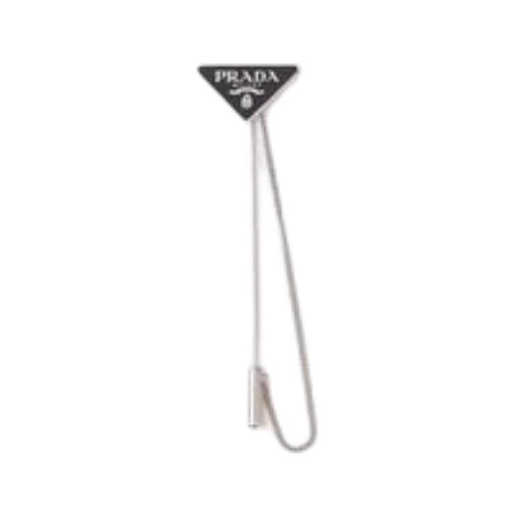 PRADA 925 Sterling Silver Brooches Men's Black