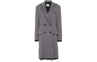 MIU MIU Logo embroidered Double breasted Coat