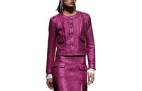 CHANEL Jackets Coats Women's Pink