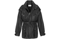 SAINT LAURENT FW23 Leather Jacket Women's Black