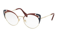 MIU MIU Metal Butterfly Eyeglass Frames Women's Red
