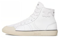 CELINE Triomphe High Top Skateboard Shoes Women's White