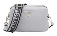 PRADA Leather Camera Bag Shoulder Bag Crossbody Bag Women's Blue