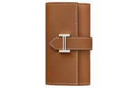 HERMES Bearn Epsom Calfskin Key Pouch Women's 37 Gold Gold Brown