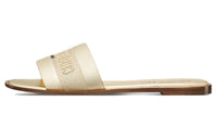 DIOR Dway Quiet Slide Slippers Women's Gold