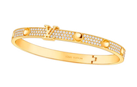 LOUIS VUITTON Empreinte Bangle Yellow Gold And Pave Diamonds