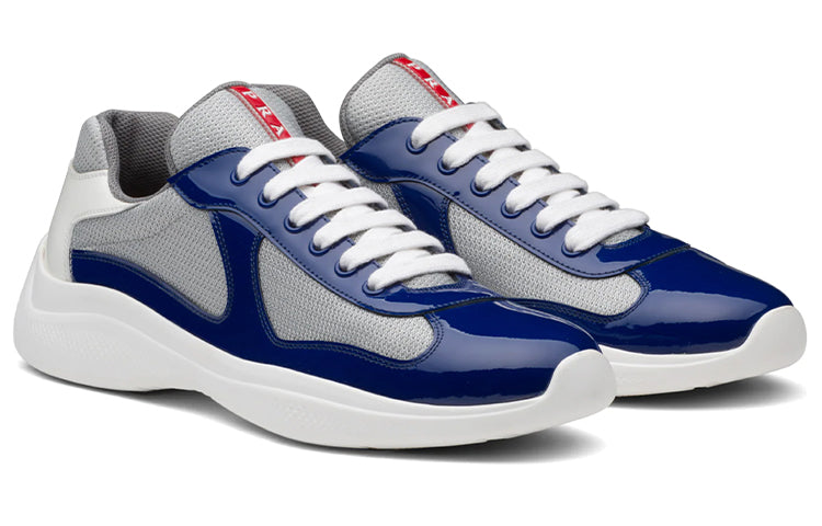 PRADA America's Cup Casual Shoes Men Low-Top Ink Blue/White