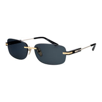 PRADA Metal Rectangular Sunglasses Men's Black