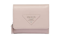 PRADA Leather Card Holder, Wallet Mini Women's Pink