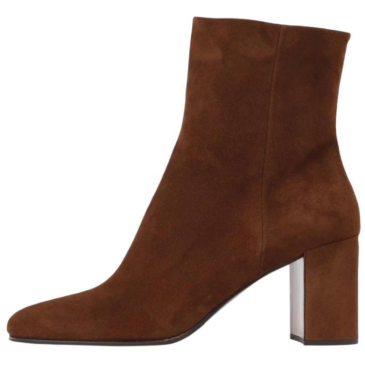 PRADA Ankle Boots 8.5cm Women's Brown