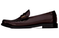 SAINT LAURENT High-shine Leather Loafers