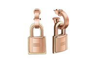 HERMES O'Kelly Earrings Women's Rose Gold