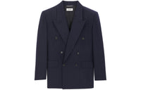 SAINT LAURENT Business Suits Coats Men's Sea Blue