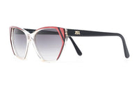 SAINT LAURENT Acetate Irregular Shape Sunglasses Women's Red