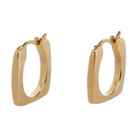 CELINE Brass Earrings Women's Gold